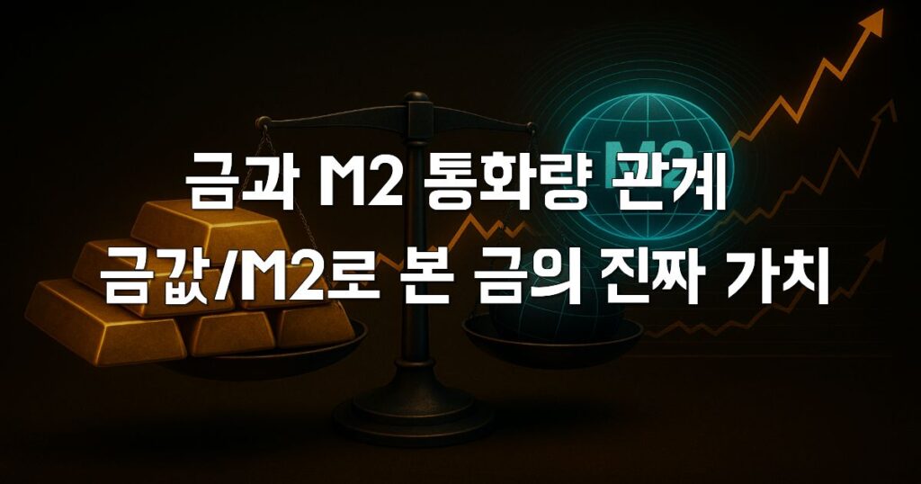금과 M2 통화량 관계: 금값/M2로 본 금의 진짜 가치
