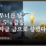 오늘의 금값, 코스피 하락 금 급등