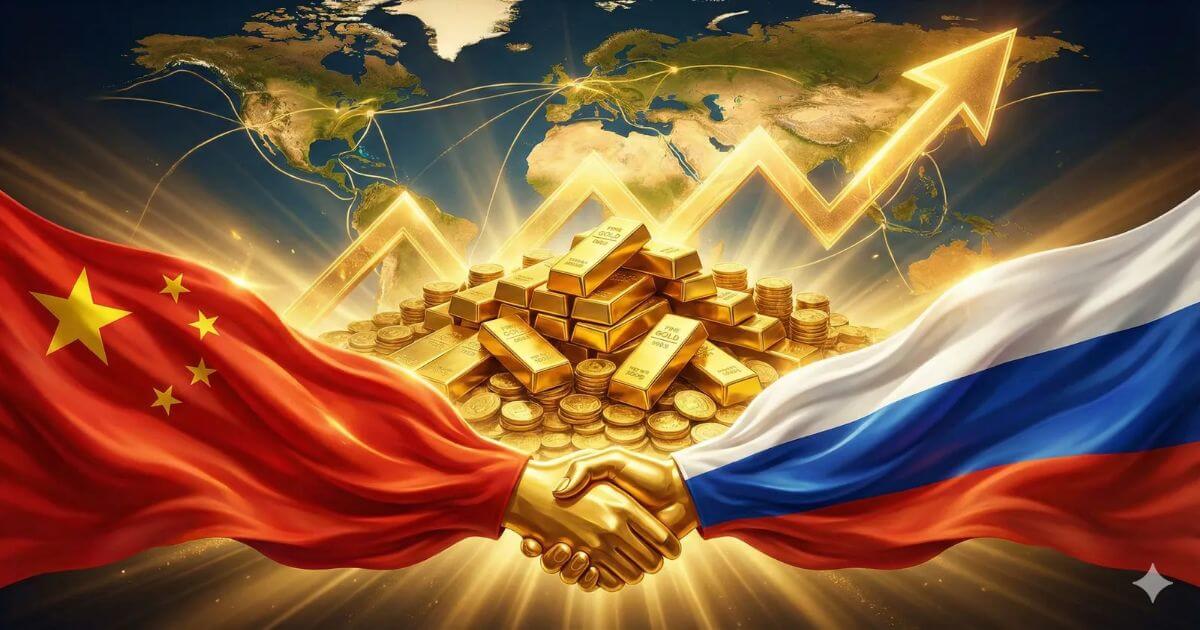 역대급 1조원 금 싹쓸이: 중국, 러시아 금 대량 매입, 금값 폭등 배후?