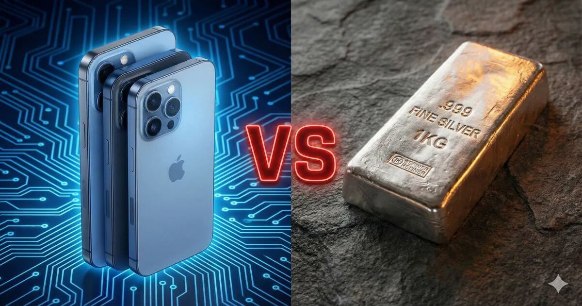 아이폰16 3대 줘야 ‘실버바 1kg’ 산다… 은 시가총액 애플 추월