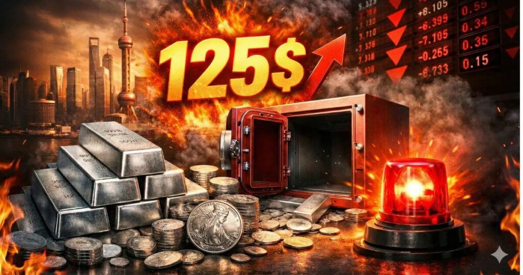 상하이 은 재고 고갈, 2026년 은시세 125달러 전망