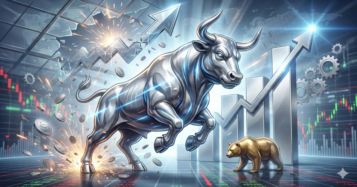 은값 폭등! 사상 최고가 $60 돌파 임박… 금리인하 호재 업고 질주