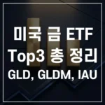 미국 금 ETF TOP3 총 정리: 수수료, 세금 아끼고 수익률 높이는 종목 추천 (GLD, IAU, GLDM)