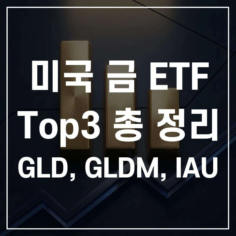 미국 금 ETF TOP3 총 정리: 수수료, 세금 아끼고 수익률 높이는 종목 추천 (GLD, IAU, GLDM)